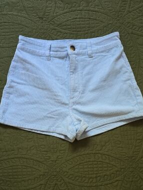 Billabong Light Blue Corduroy Women's High-Rise Shorts